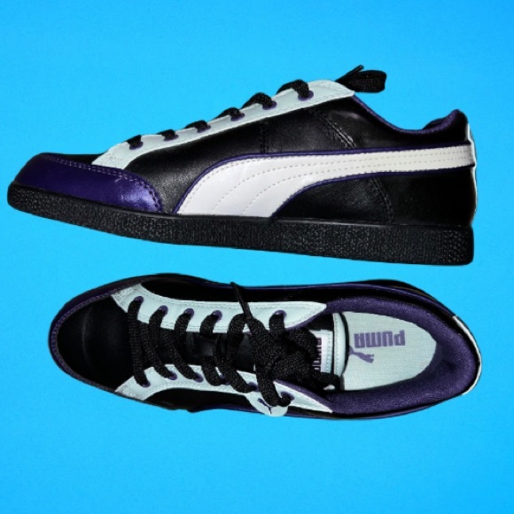 Puma Ladies Lo Trainers purple/mint green/black - Picture 1 of 3